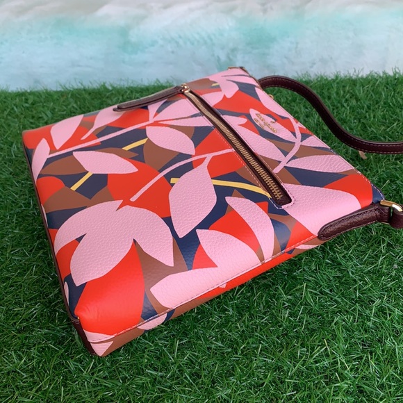 KATE SPADE TOP ZIP CROSSBODY Jackson Tropical toss - Picture 10 of 16